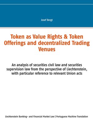 cover image of Token como Direitos de Valor & Token Offerings e Centros Comerciais Descentralizados